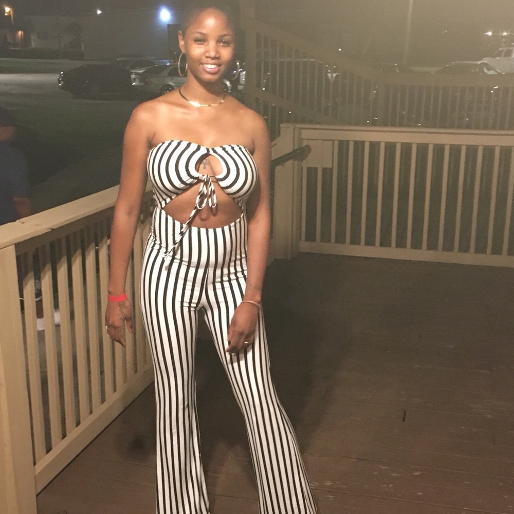 Stripped jumpsuit